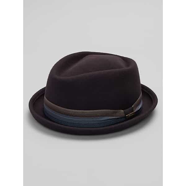 Biltmore Men's Diamond Crown Fedora Chocolate - Size: Medium