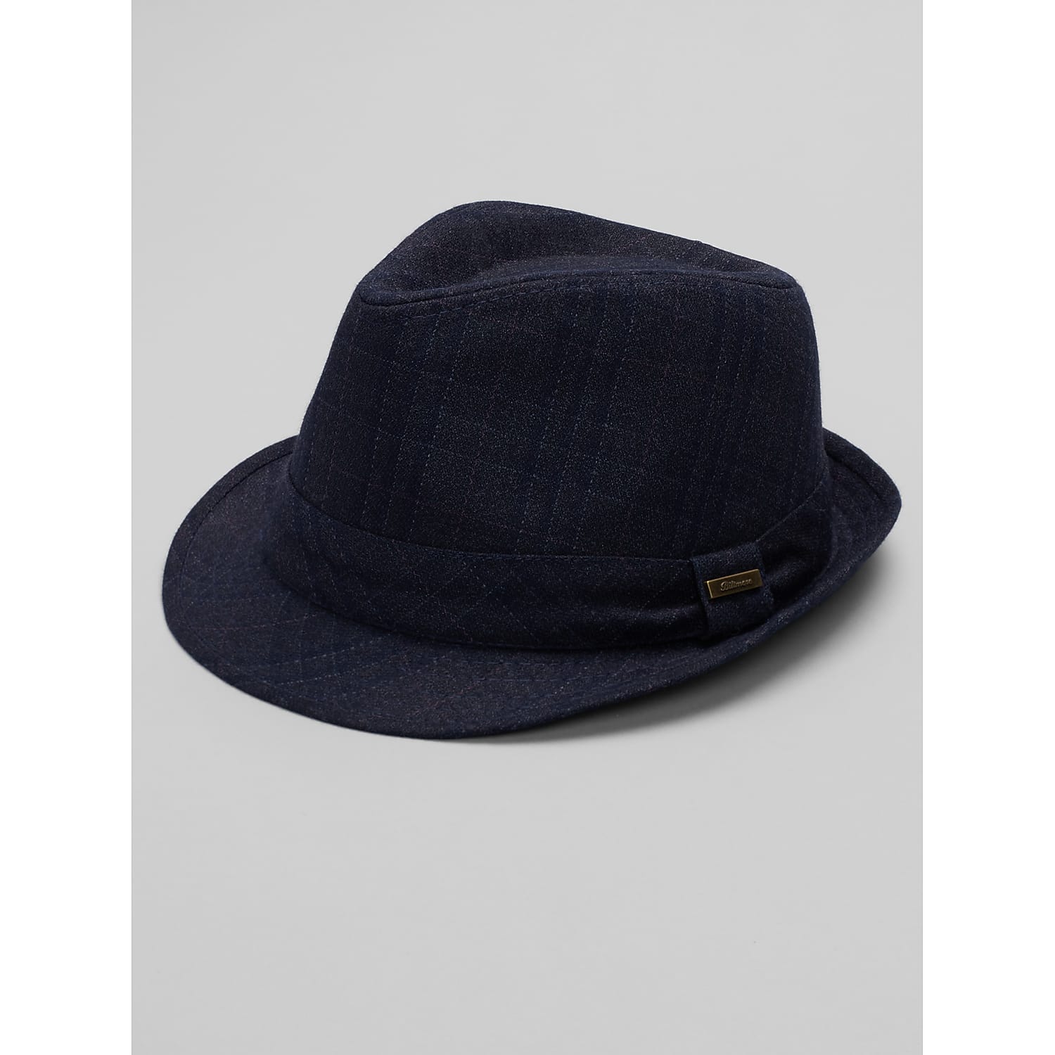 Biltmore Shaded Plaid Fedora Hat in Black – Classic Men’s XL Dress Fedora for Suits, Casual Outfits and Night Out Style