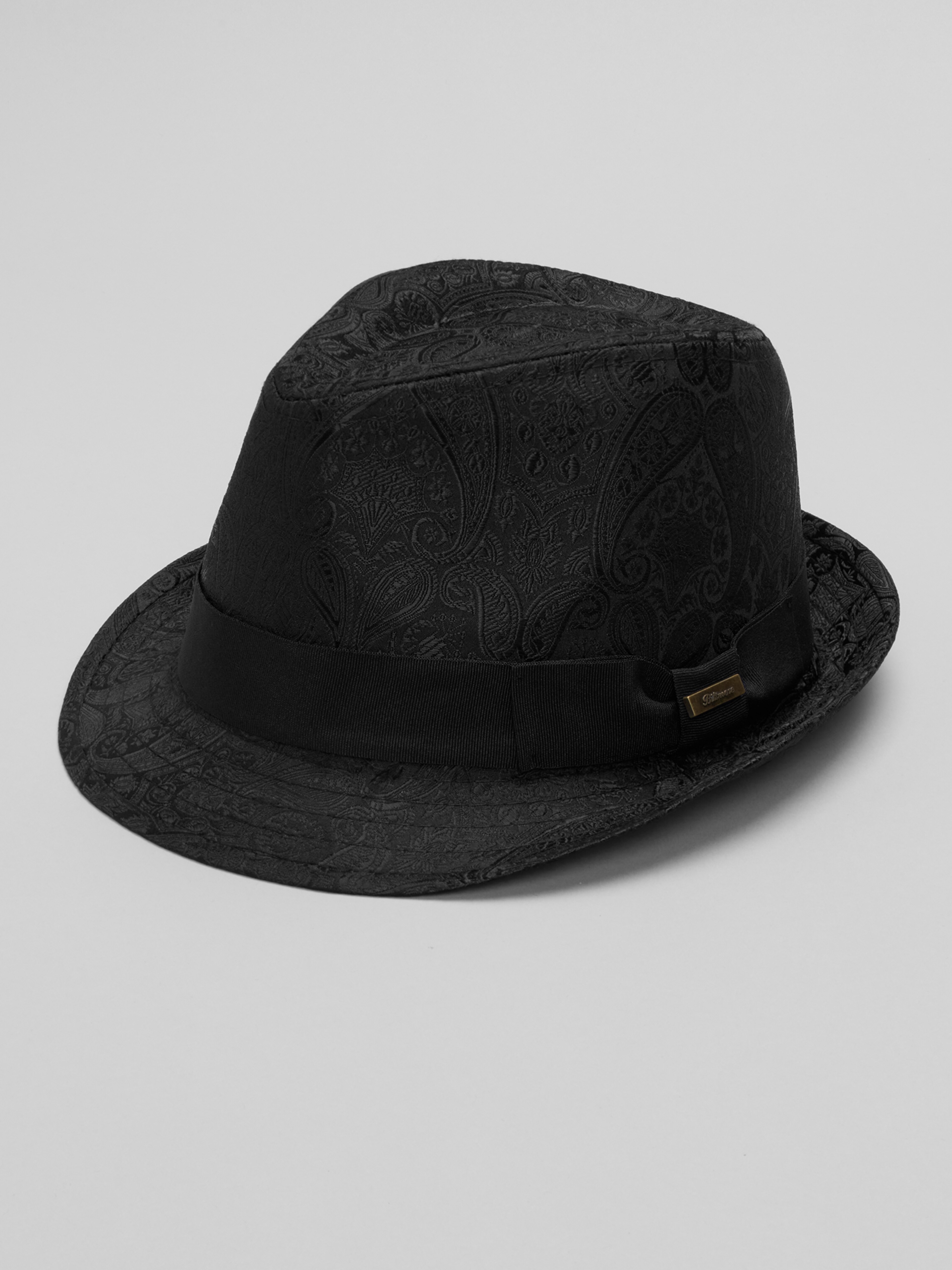 Paisley Velour Fedora Hat