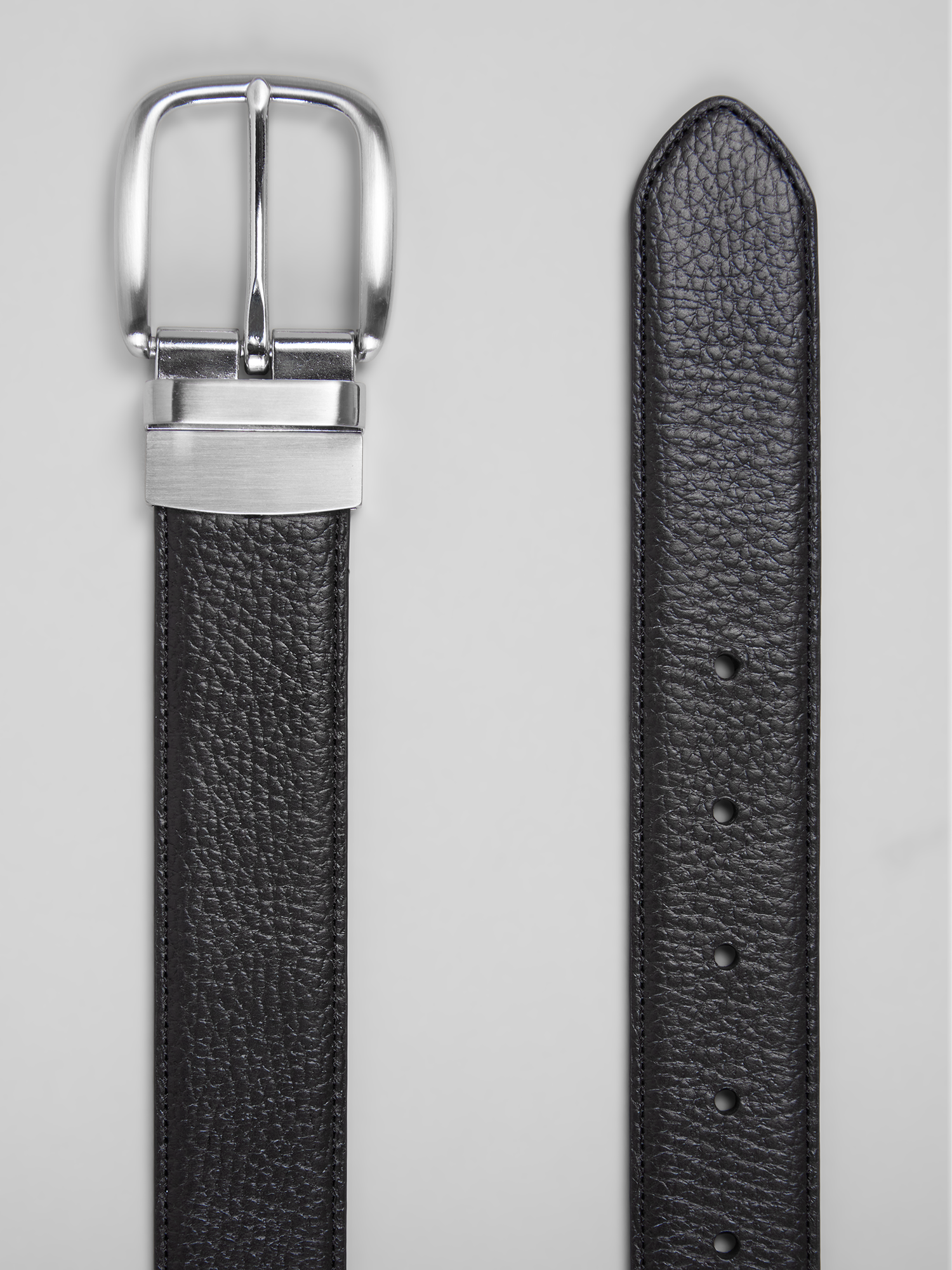 Reversible Pebbled Leather Belt