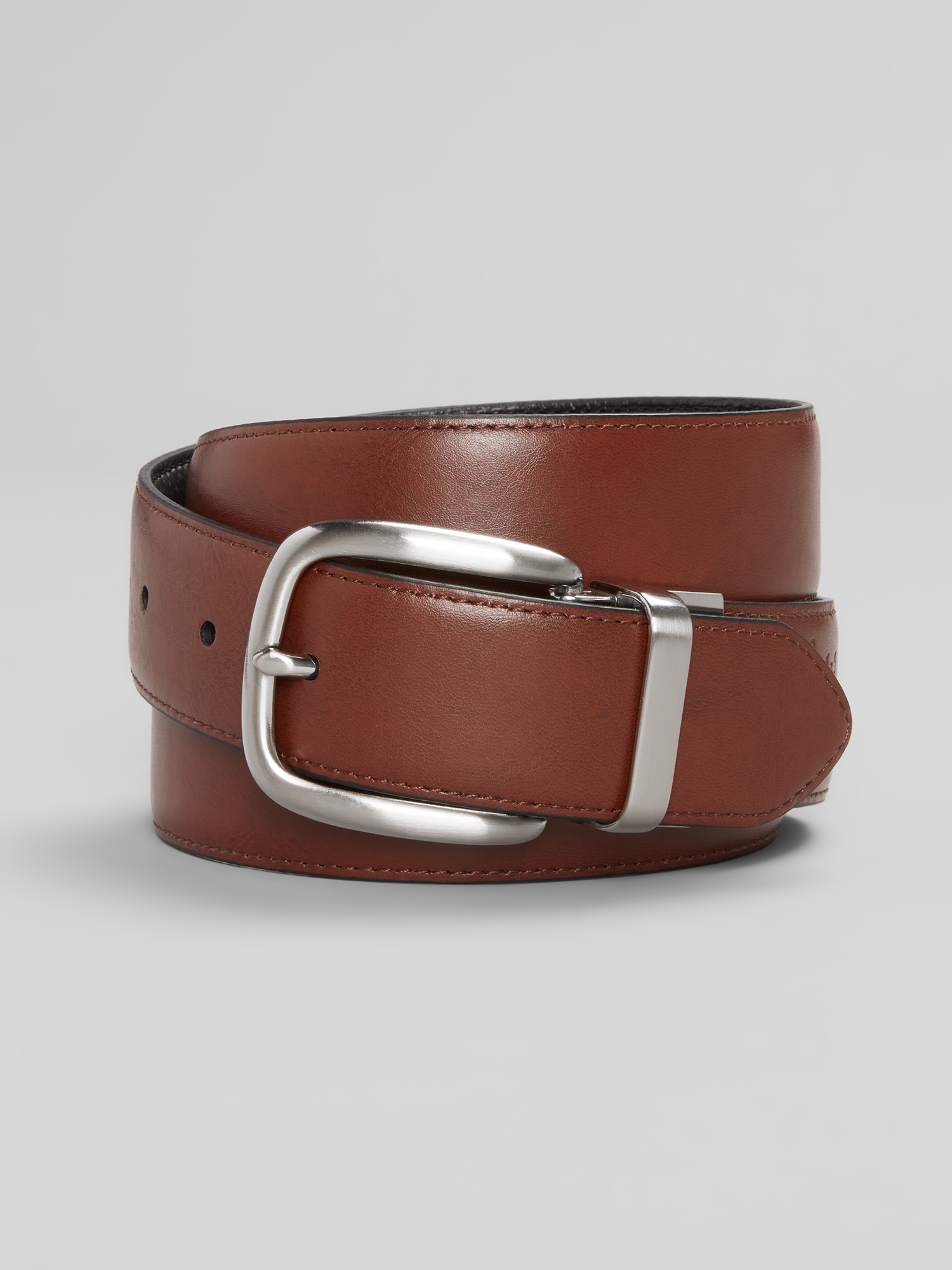 Reversible Pebbled Leather Belt