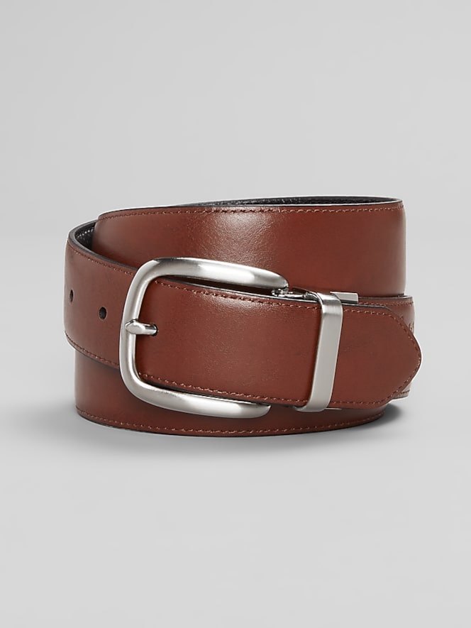 Joseph Abboud Reversible Pebbled Leather Belt