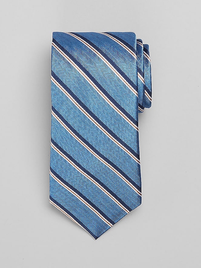 Joseph Abboud Chevron Ribbon Stripe Tie
