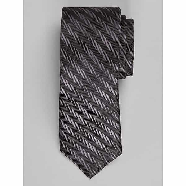 Egara Men's Shady Chevron Tie Black - Size: One Size