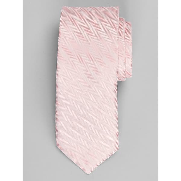 Egara Men's Shady Chevron Tie Pink - Size: One Size