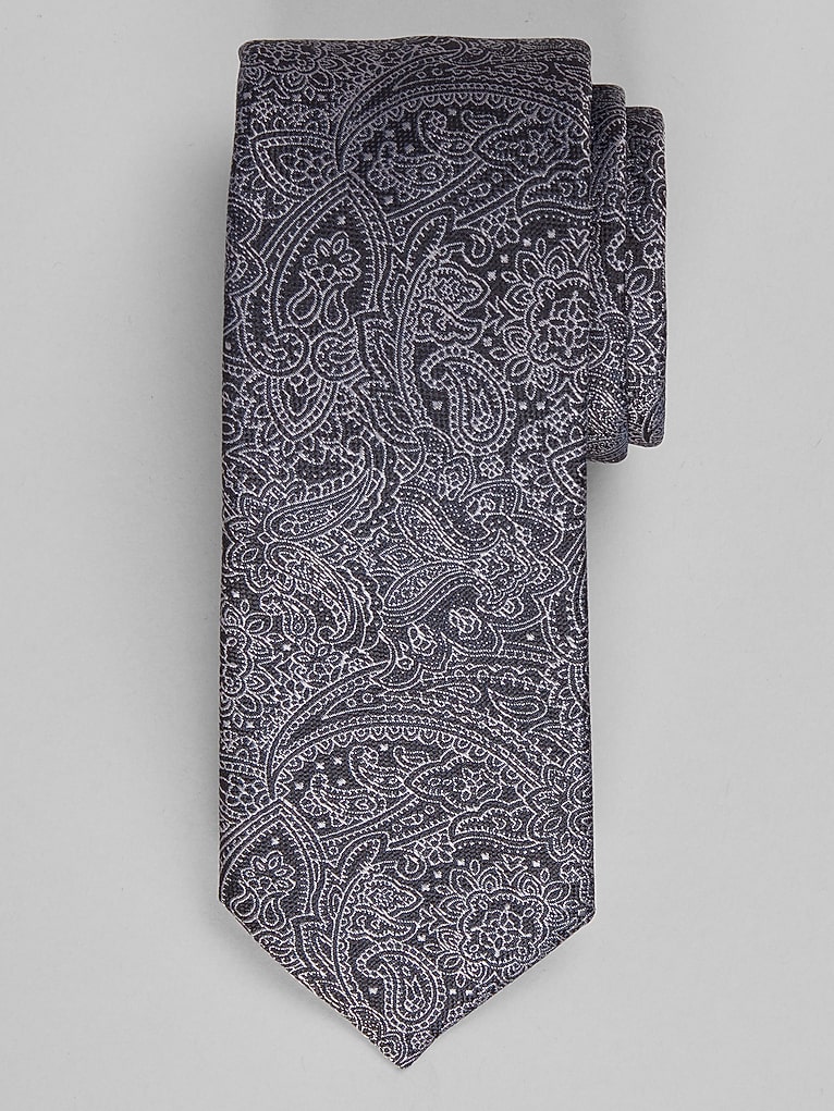 Egara Etched Modern Paisley Tie