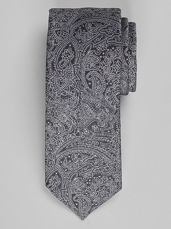 Egara Etched Modern Paisley Tie
