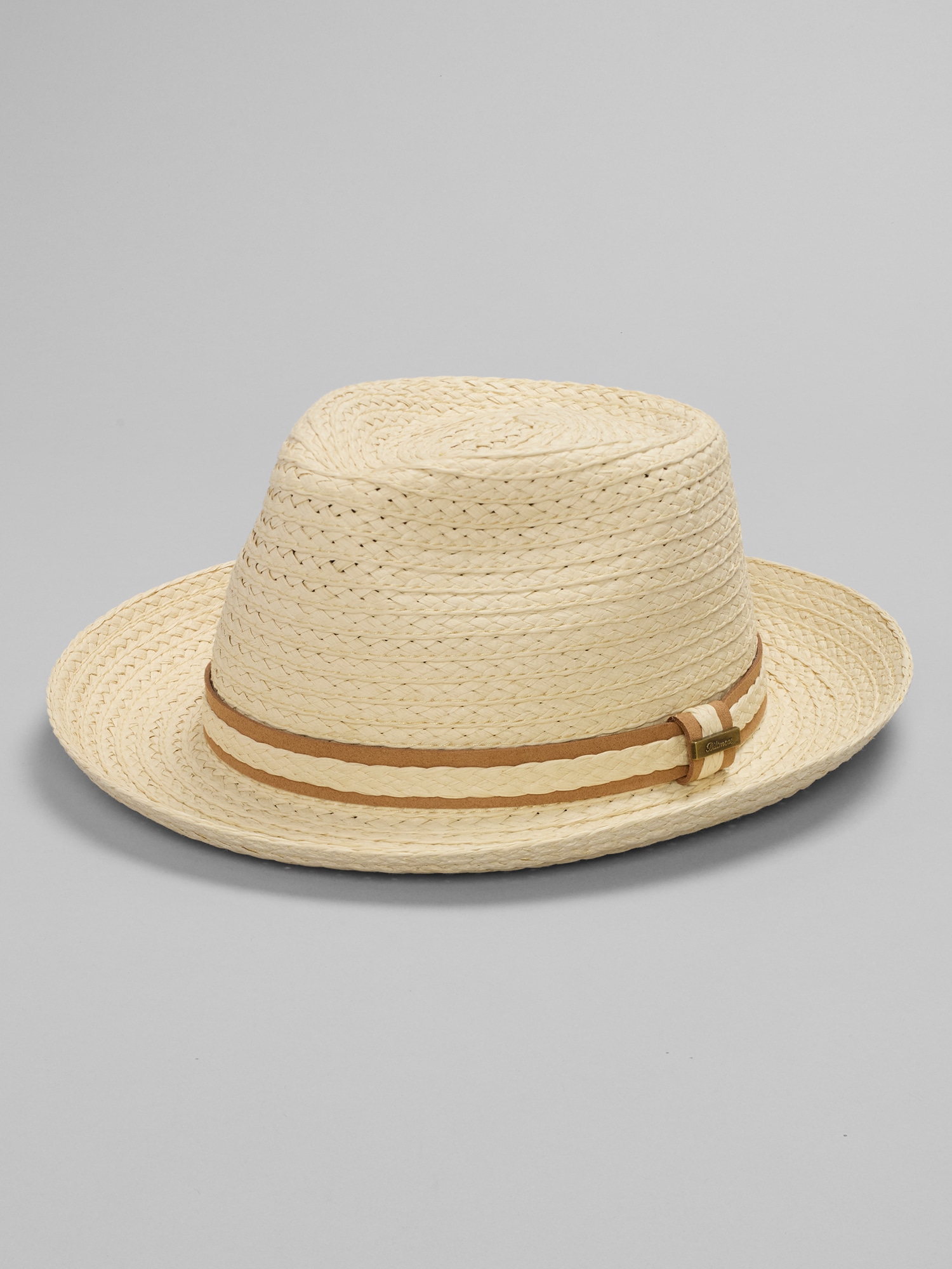Woven Crown Fedora Hat