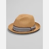 Biltmore Vented Crown Striped Band Fedora
