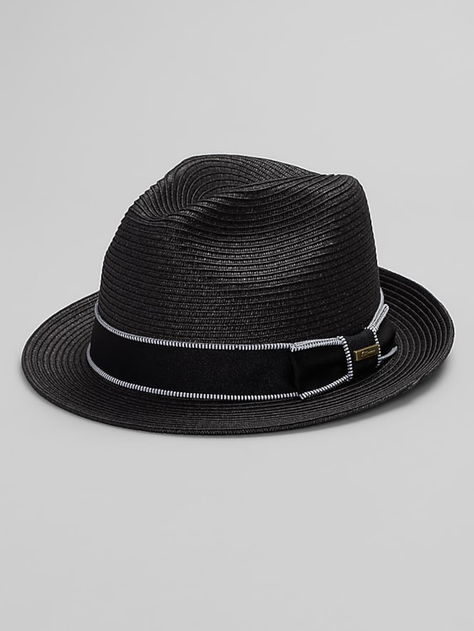 Biltmore Ticking Band Fedora Hat