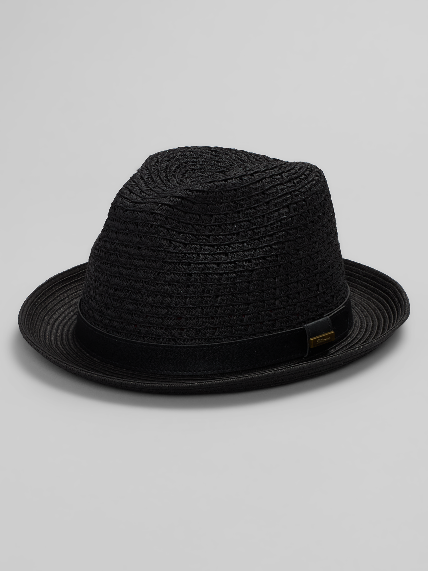 Vegan Band Vented Fedora Hat