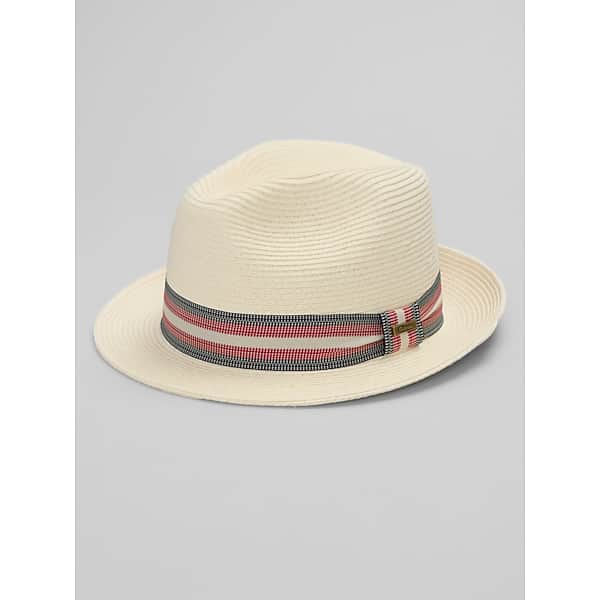 Biltmore Men's Paper Braid Fedora Natural - Size: Medium