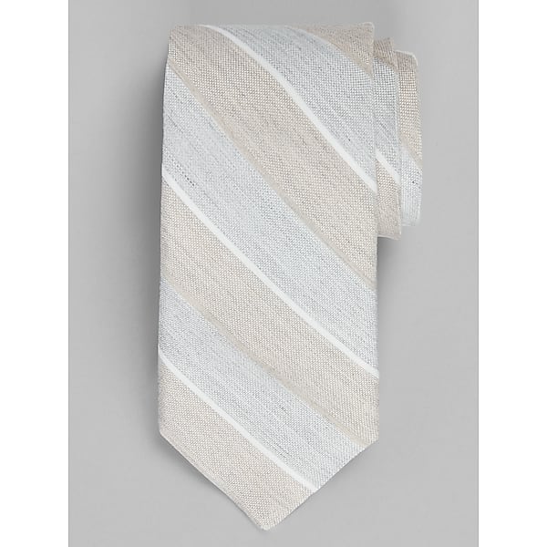 Joseph Abboud Men's Soft Stripe Tie Taupe - Size: One Size