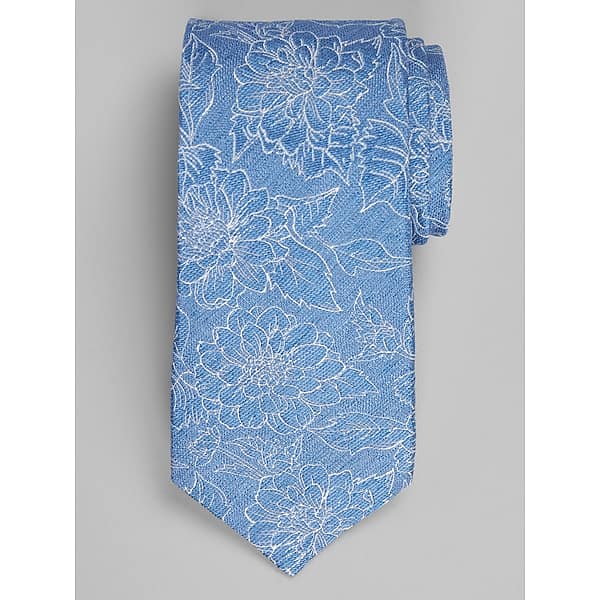 Joseph Abboud Men's Floral Silhouette Tie Navy - Size: One Size