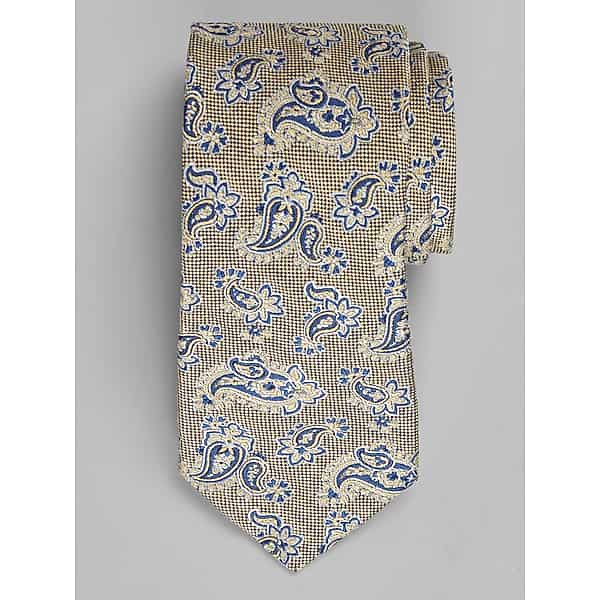 Joseph Abboud Men's Cluster Paisley Tie Yellow - Size: One Size