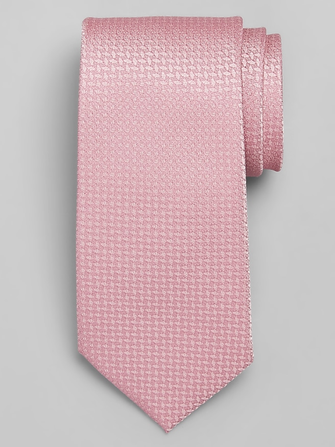 Calvin Klein Men's Chaves Tonal Check Tie , Pink