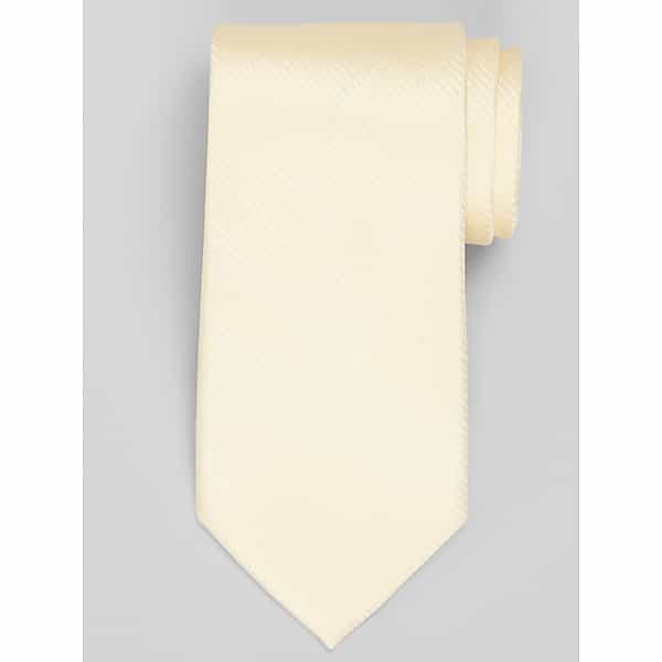 Calvin Klein Big & Tall Men's Galica Stripe Tie Yellow - Size: XLONG