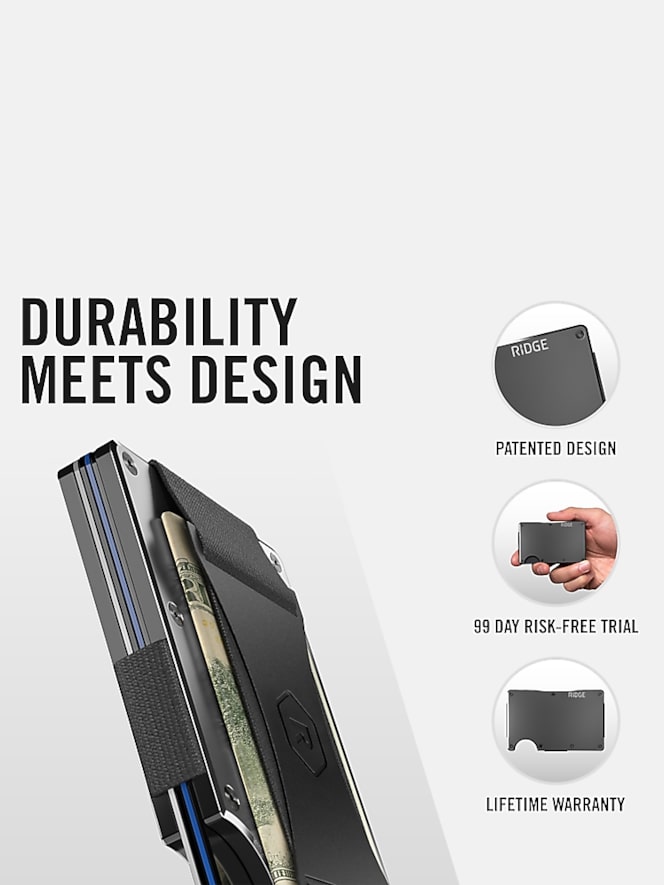 Ridge Wallet Llc Minimalist Cash Strap Wallet