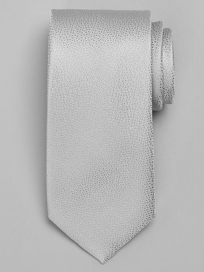 Calvin Klein Hart Dot Pattern Tie Silver