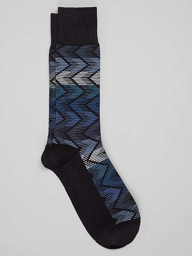 Joseph Abboud Zigzag Argyle Dress Socks, 1-Pair