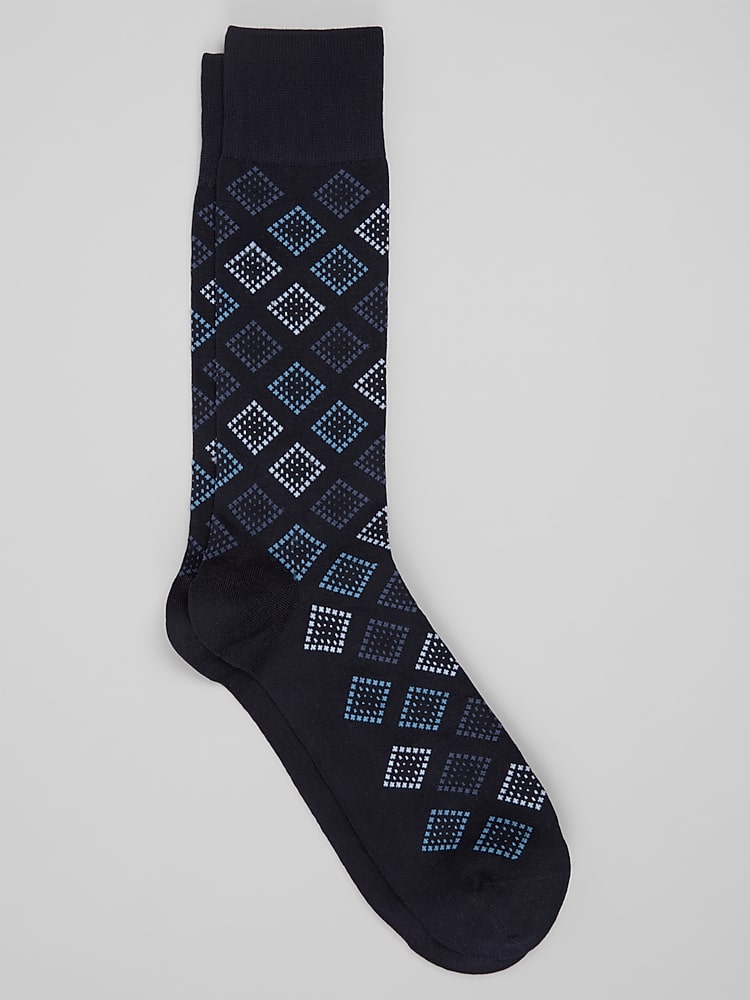 blue and white dress socks Joseph Abboud Diamond Geo Socks, 1-Pair, | more refined finish Hand join-dresses-toscana Event Dress, Blue Maternity Color:Charlotte on Black Denim