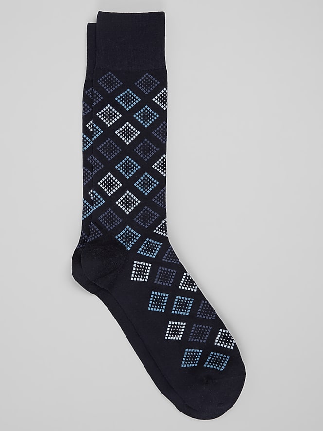Joseph Abboud Diamond Geo Dress Socks, 1-Pair