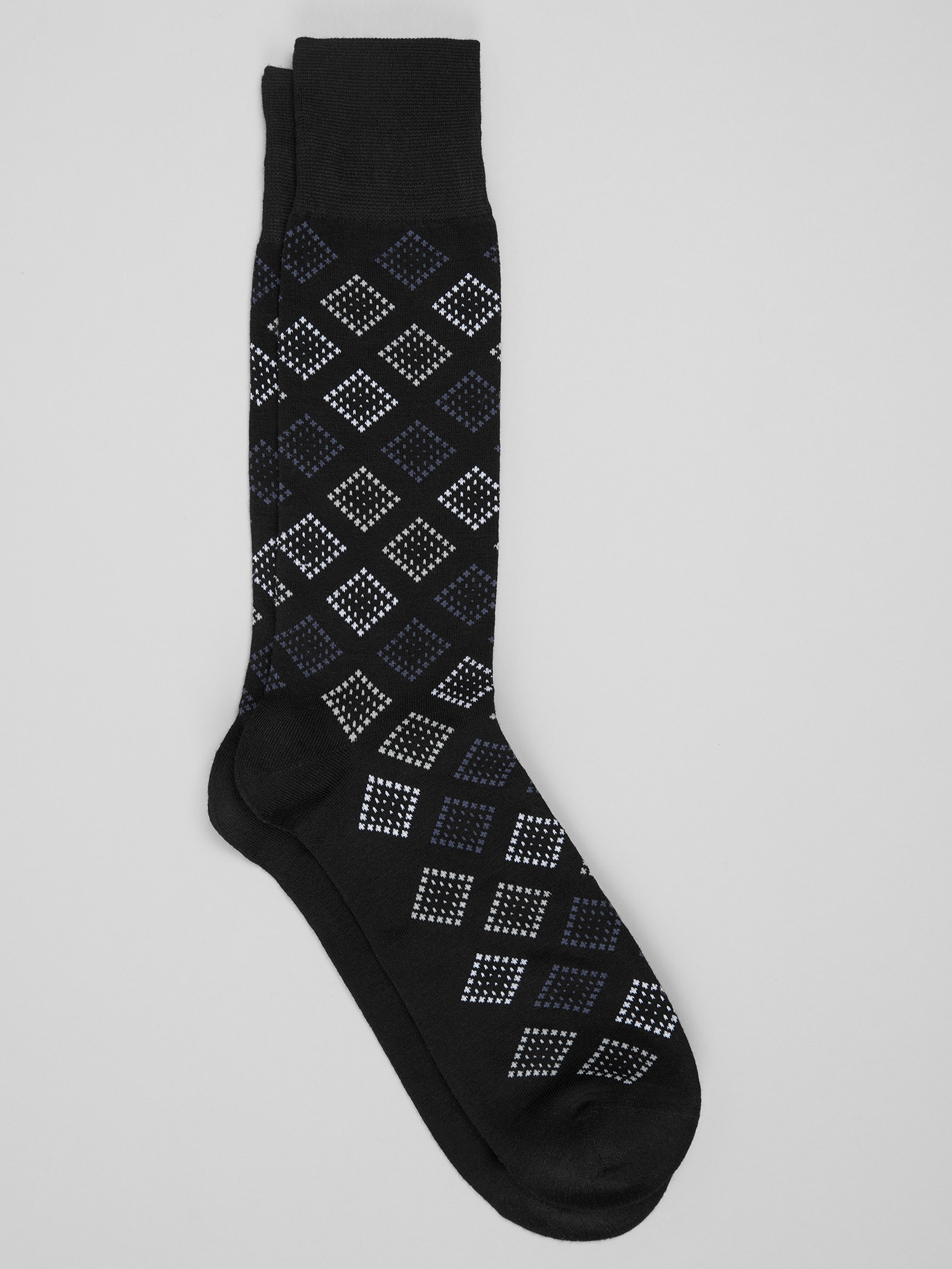 Diamond Geo Dress Socks