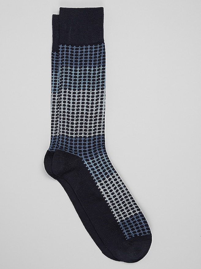 Men's Ombre Geo Socks, 1-Pair