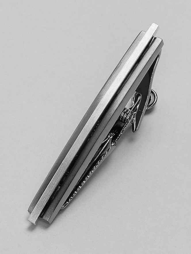 Pronto Uomo Raised Curve 2-Tone Tie Bar