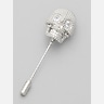 Pronto Uomo Crystal Skull Lapel Pin
