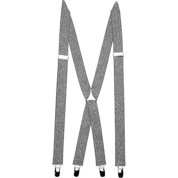 Egara Men's Clip Suspenders Gray - Size: One Size