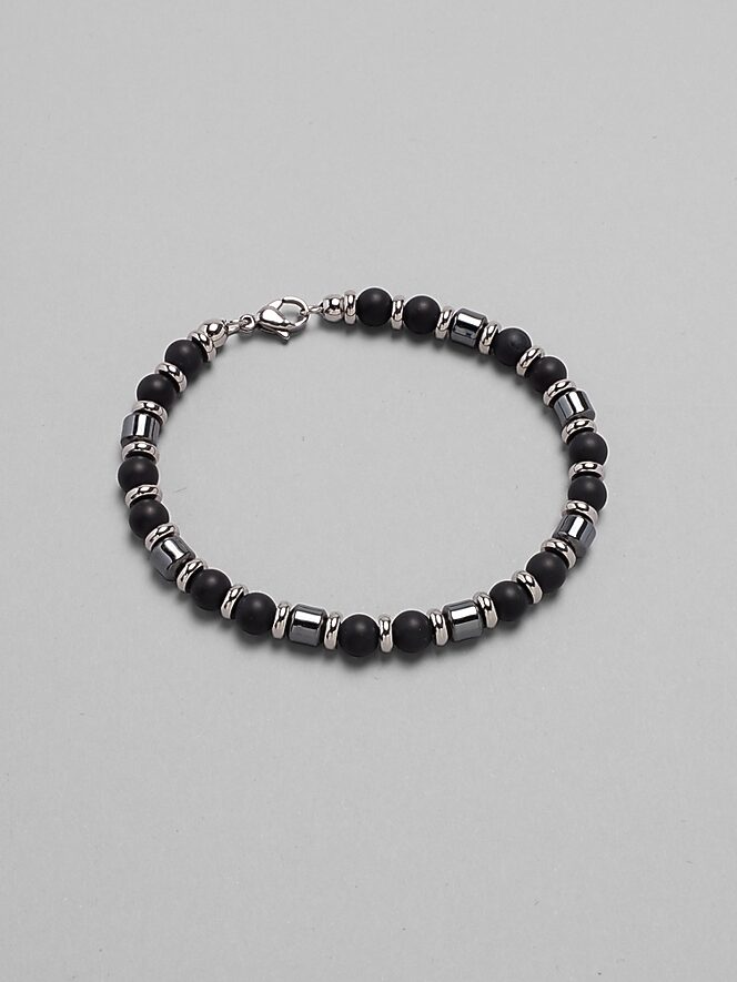 Pronto Uomo Mixed Natural Stone Bead Bracelet