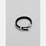 Pronto Uomo Metal Hook Double Leather Bracelet