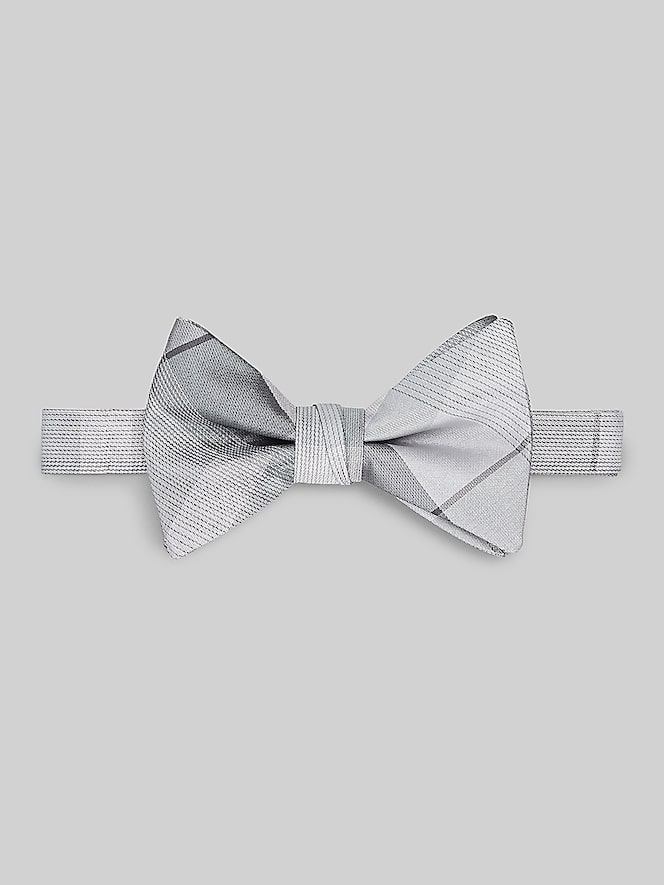 Egara Refined Plaid Pre-Tied Bow Tie