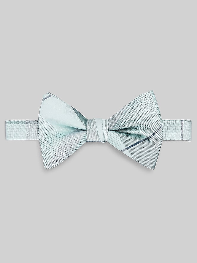 Egara Refined Plaid Pre-Tied Bow Tie