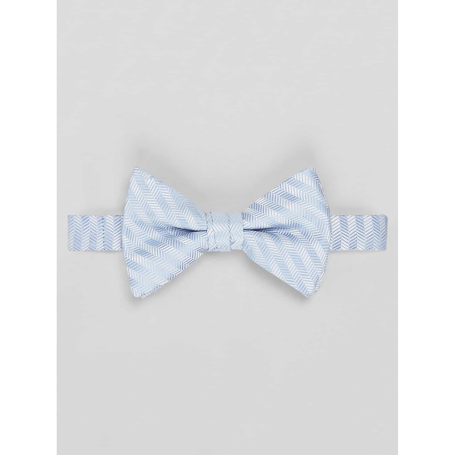 Egara Tonal Houndstooth Pre-Tied Bow Tie in Blue – Adjustable One Size Men’s Formal Bowtie for Suits and Tuxedos