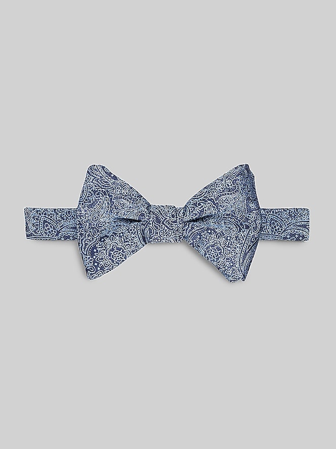 Egara Etched Modern Paisley Pre-Tied Bow Tie
