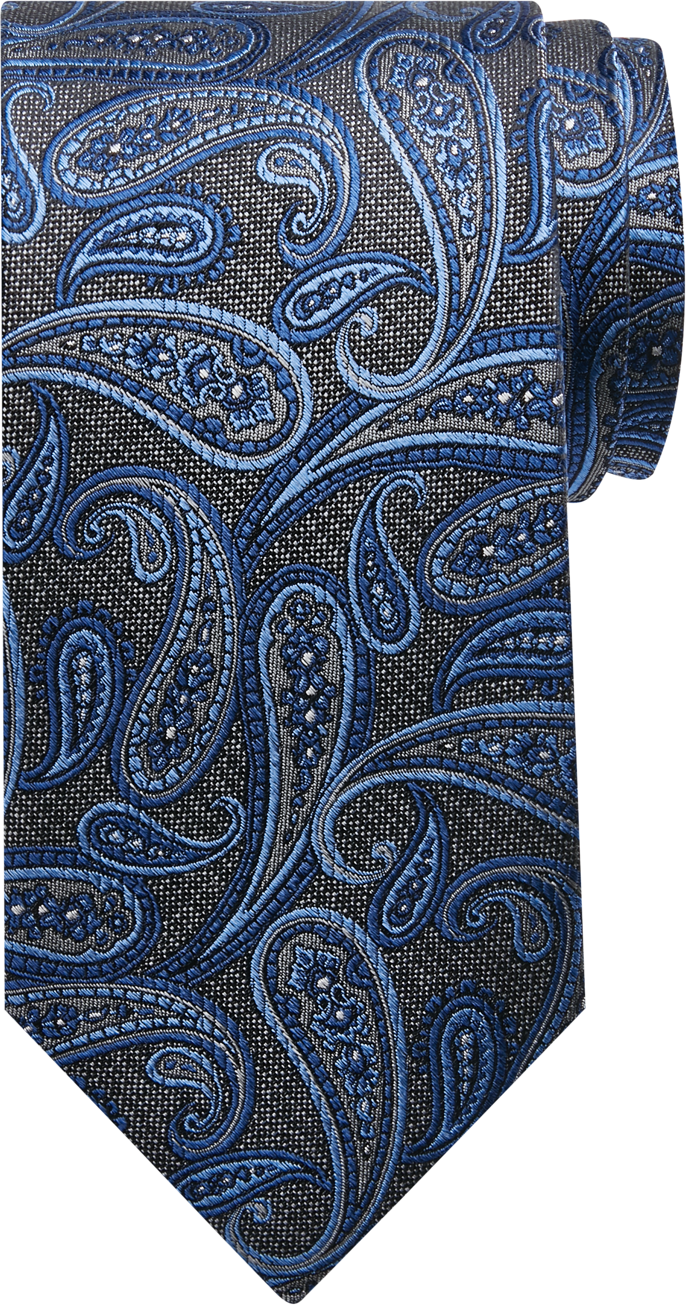Narrow Paisley Silk Tie
