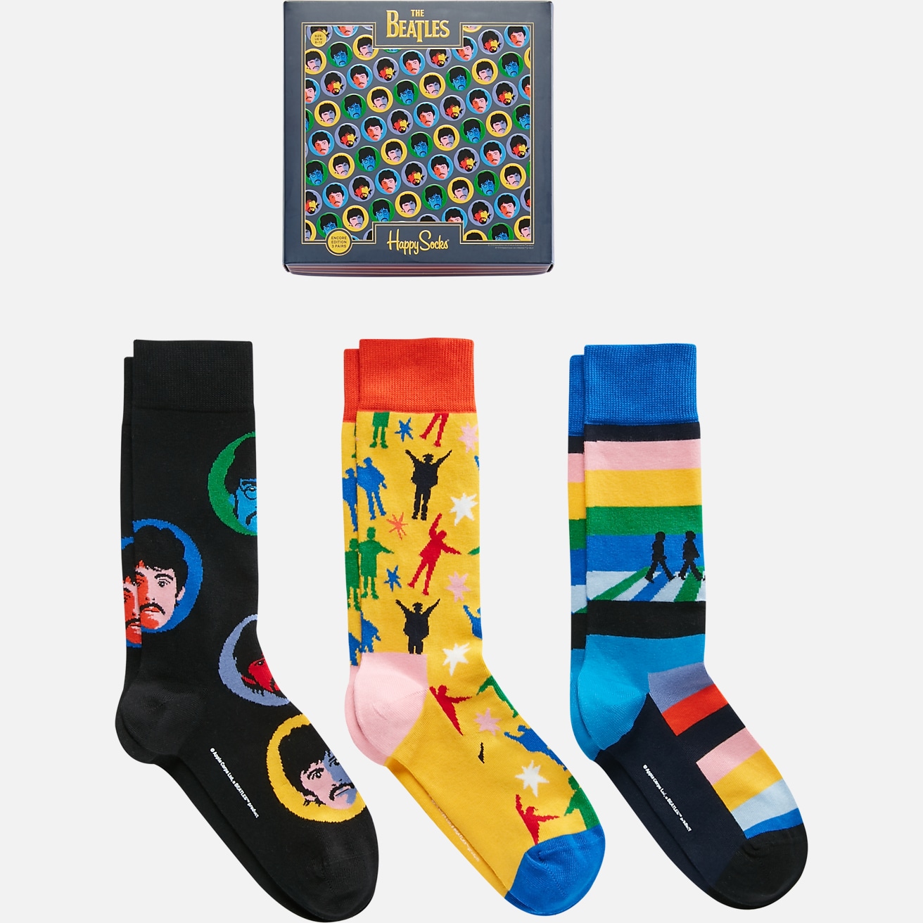 Happy Socks The Beatles Socks 3 Pack, All Sale