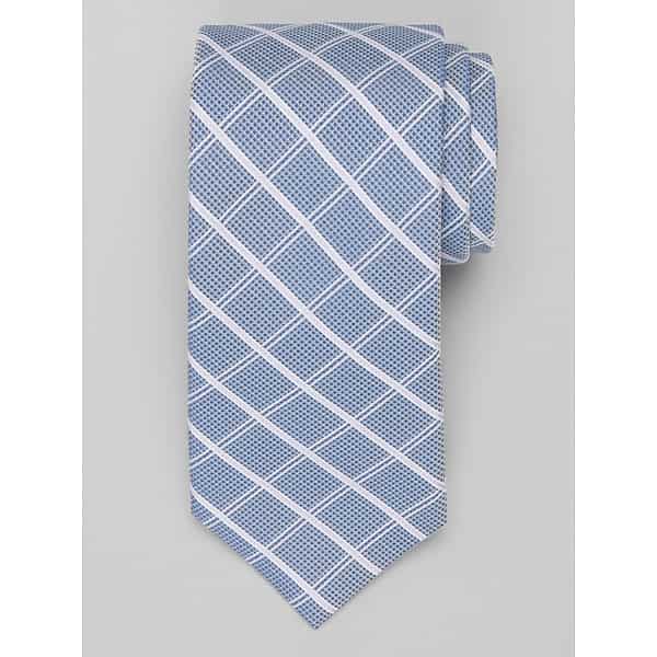 Awearness Kenneth Cole Men's Crossroads Grid Silk‑Blend Tie Purple - Size: One Size