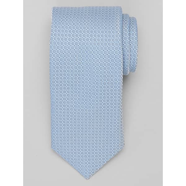 Awearness Kenneth Cole Big & Tall Men's Linked Mini Geo Tie Blue - Size: XLONG