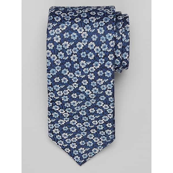Awearness Kenneth Cole Big & Tall Men's Shaded Floral Tie Navy - Size: XLONG
