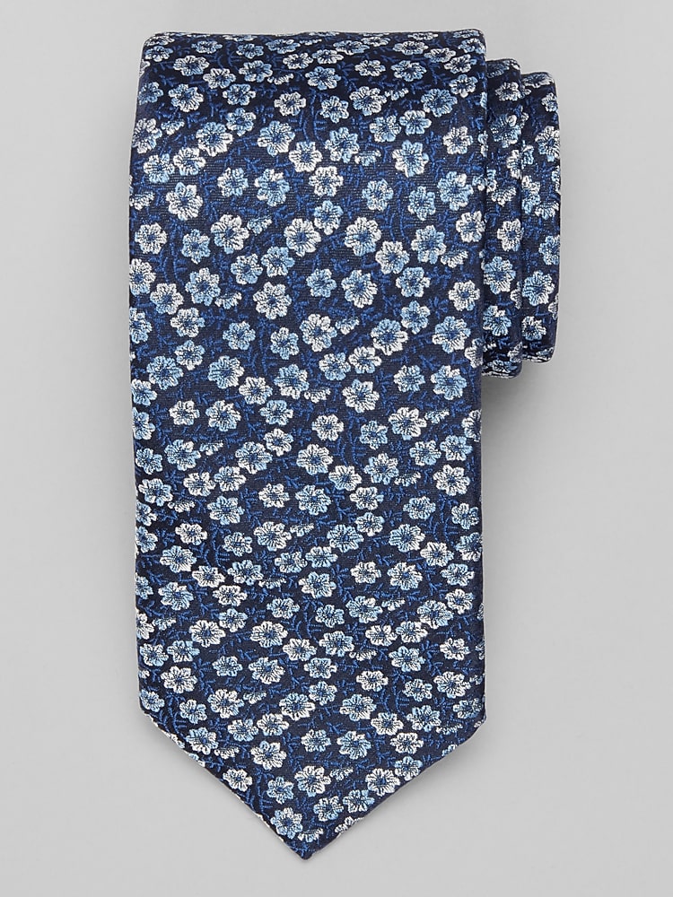 Awearness Kenneth Cole Shaded Floral Tie, Navy - Blue | Ties