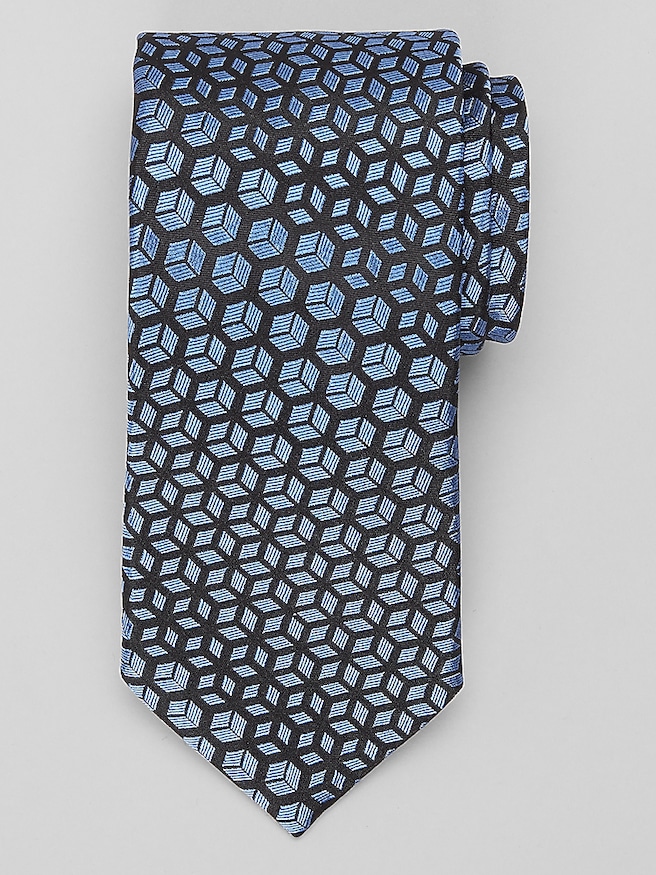 Awearness Kenneth Cole Cubed Conundrum Tie Blue