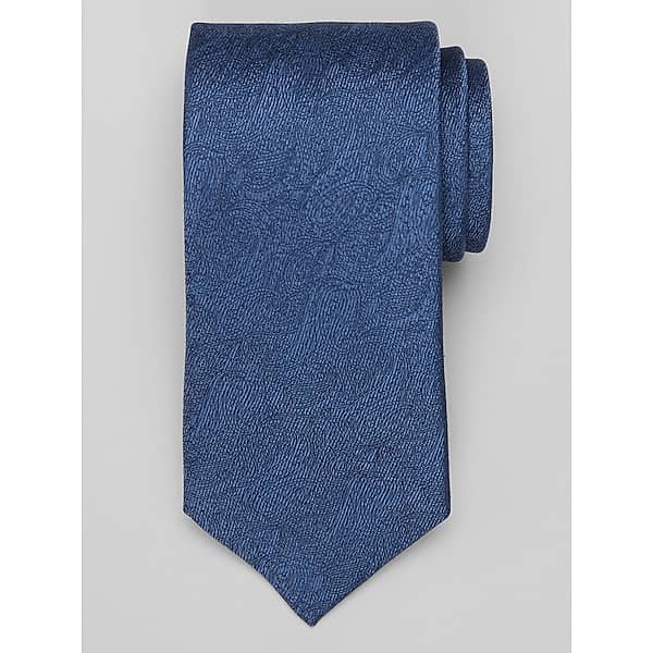 Awearness Kenneth Cole Big & Tall Men's Paisley Moderne Tie Navy - Size: XLONG