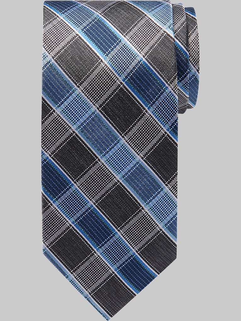Pronto Uomo Narrow Plaid Silk Tie