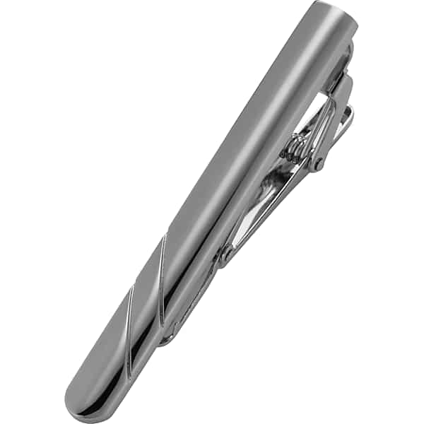 Pronto Uomo Men's Minimalist Tie Bar Silver - Size: One Size - Only Available at Men's Wearhouse TMW8UAH80020