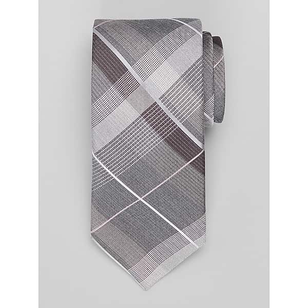 Awearness Kenneth Cole Men's Plaid Tie Pink - Size: One Size