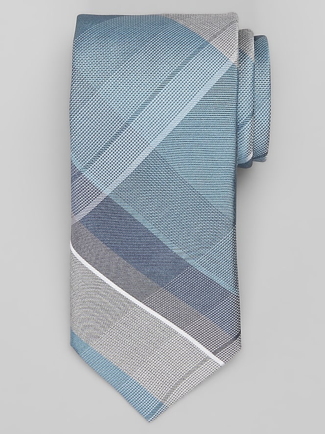 Awearness Kenneth Cole Superfina Plaid Tie