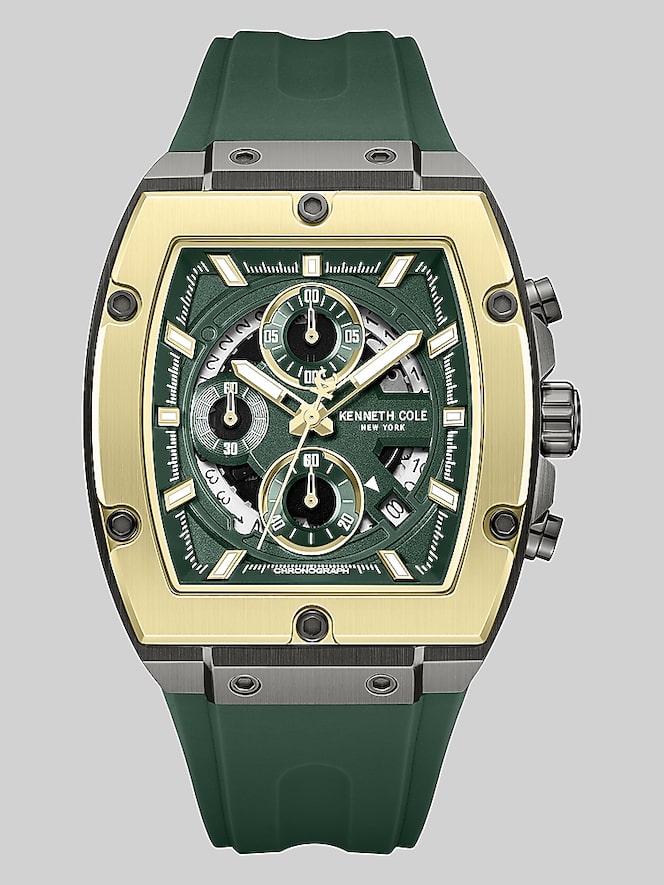 Kenneth Cole Chronograph Sport Silicone Watch